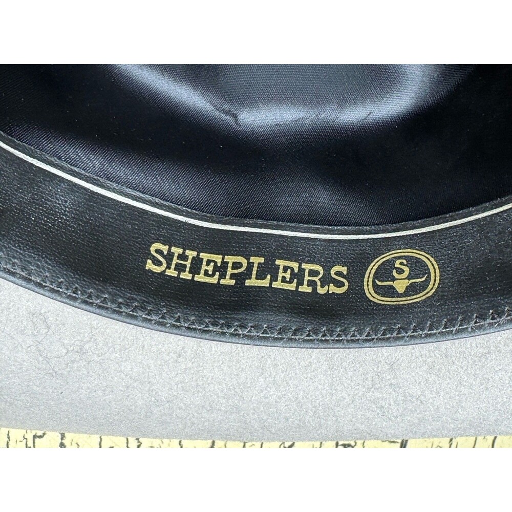 VTG Sheplers Dyna Felt Fur Blend Western Mens Cowboy Hat Size 7 USA - Picture 11 of 16